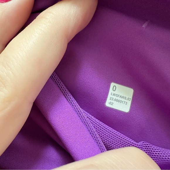 Lululemon Fast and Free High-Rise Tight 25” Pockets Purple Women's leggings 0 - Picture 9 of 10